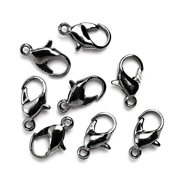 Cousin Basic Metal Findings - Gunmetal  Lobster Claw Clasp 12 mm