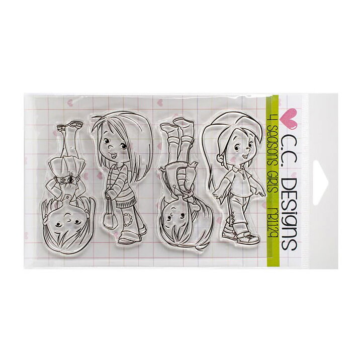 CC Designs Roberto's Rascals Clear Stamps - 4 Seasons Girls