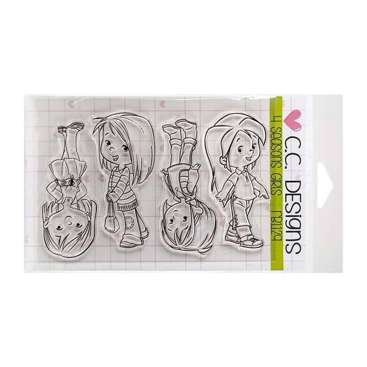 CC Designs Roberto's Rascals Clear Stamps - 4 Seasons Girls