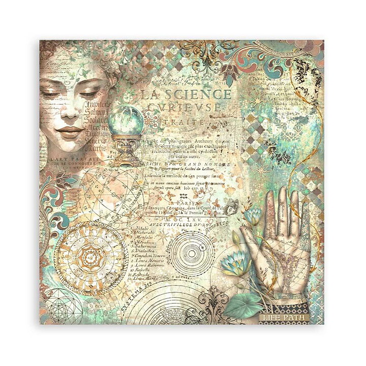 Stamperia Paper Pad  Single Sided Sheets - Fortune 