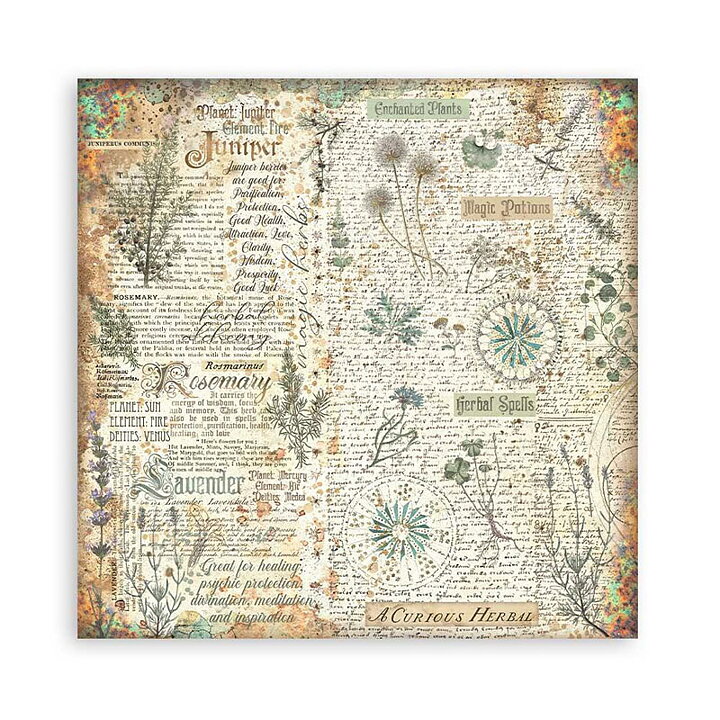 Stamperia Paper Pad  Single Sided Sheets - Fortune 