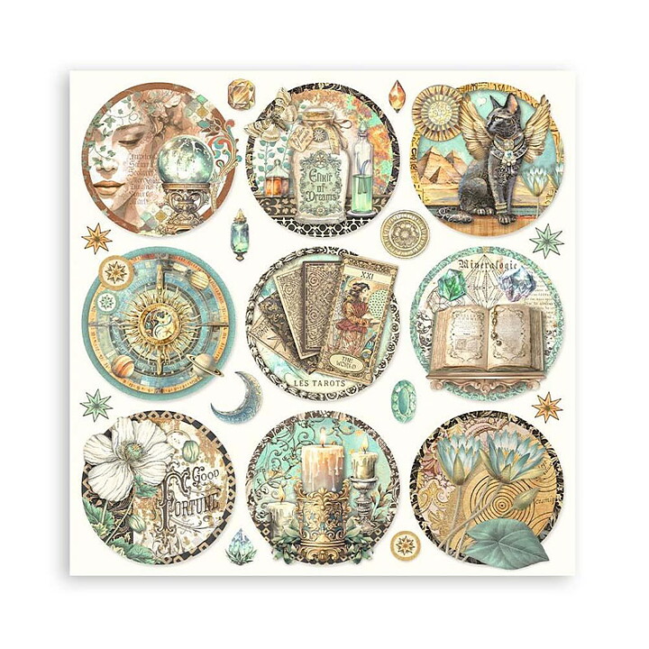 Stamperia Paper Pad  Single Sided Sheets - Fortune 