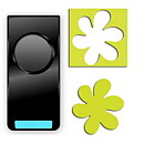 EK Sucess Punch Paper Shapers Medium - Wavy Flower