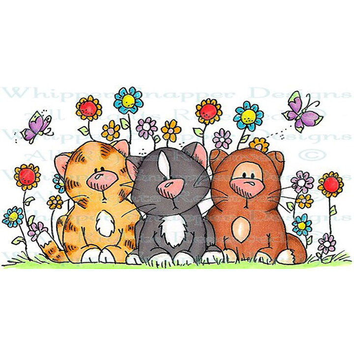 Whipper Snapper Rubber Stamps - Triple Threat Kittens