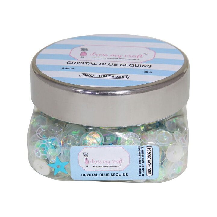 Dress My Craft Sequins - Crystal Blue