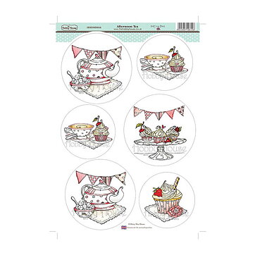 Hobby House Die-Cut Draws Topper Sheet - Afternoon Tea