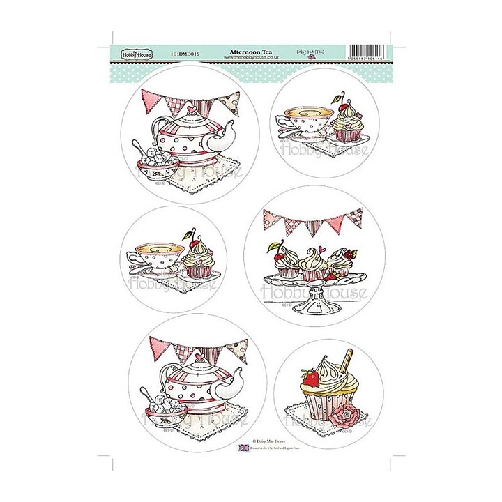 Hobby House Die-Cut Draws Topper Sheet - Afternoon Tea