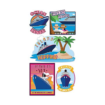 EK Success Sticko Stickers 3D - Cruise Travel