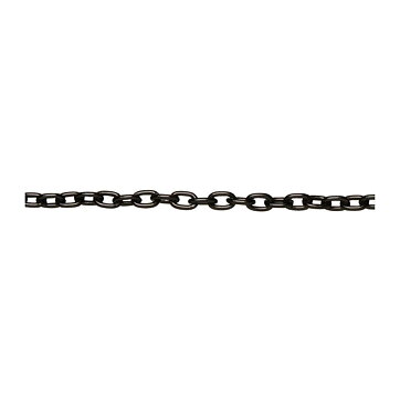 Cousin Basic Metal Findings - Black Chain Small Oval 254 cm