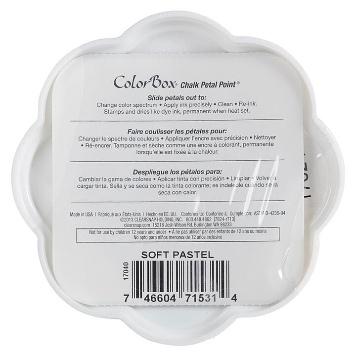 Clearsnap Colorbox Fluid Chalk Petal Point Ink Pad  - Soft Pastel