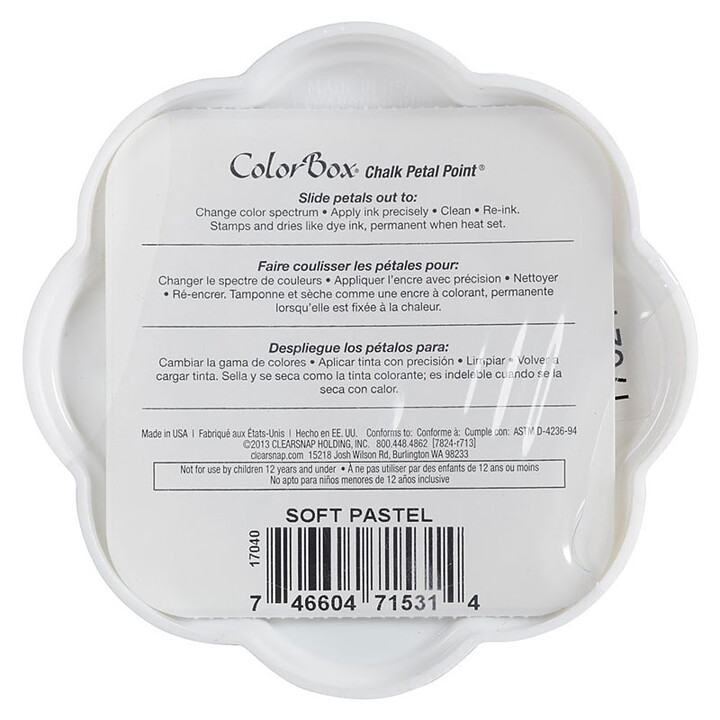 Clearsnap Colorbox Fluid Chalk Petal Point Ink Pad  - Soft Pastel