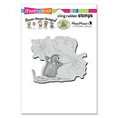 Stampendous House Mouse Rubber Stamps - Cling Sparkler Art