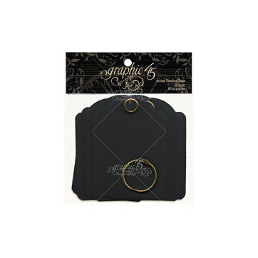 Graphic 45 Staples Artist Trading Tag Album - Black