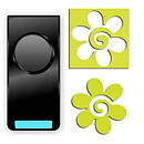 EK Sucess Punch Paper Shapers Medium - Swirly Flower