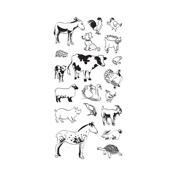 Fiskars Clear Stamps - Farm Animals