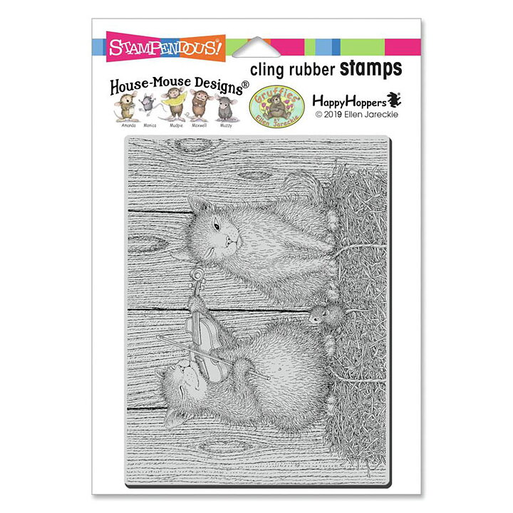 Stampendous House Mouse Rubber Stamps - Cat And The Fiddle