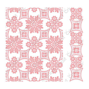 Provo Craft Cuttlebug Embossing Folder/border set A2 - Foulard