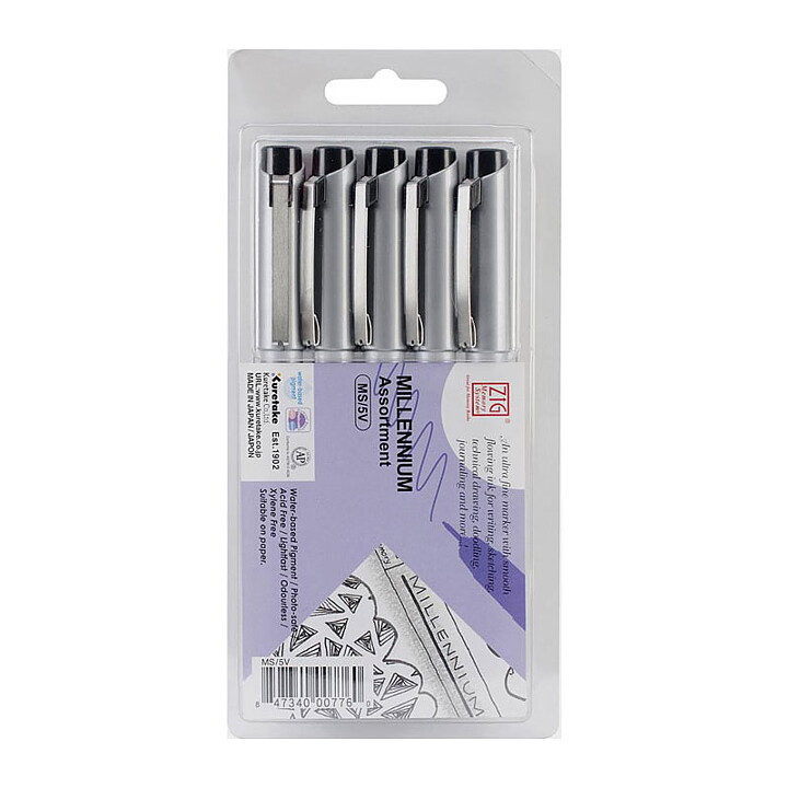 Kuretake Zig Millenium - Assortment Black