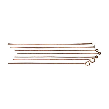Cousin Basic Metal Findings - Copper Head & Eye Pins 51 mm