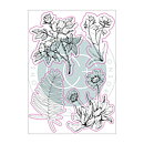 Craft Consortium A5 Clear Stamps - Flora, At Home In The Wildflowers