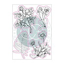 Craft Consortium A5 Clear Stamps - Flora, At Home In The Wildflowers