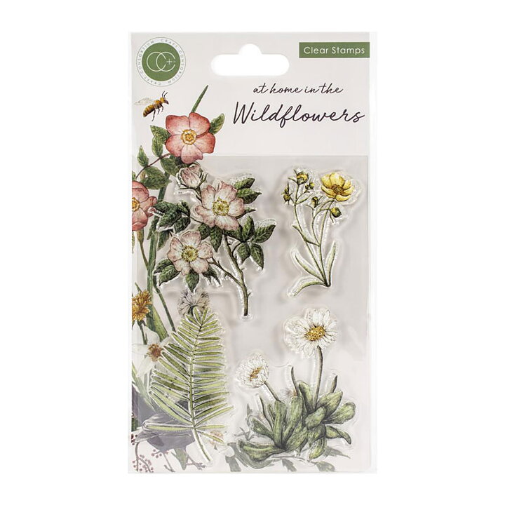 Craft Consortium A5 Clear Stamps - Flora, At Home In The Wildflowers