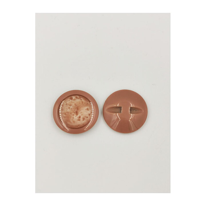 Vintage Buttons - Light Brown 28 mm