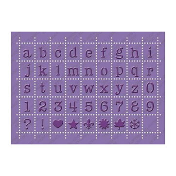 Provo Craft Cuttlebug Embossing Plus 5x7 - Alphabet Postage