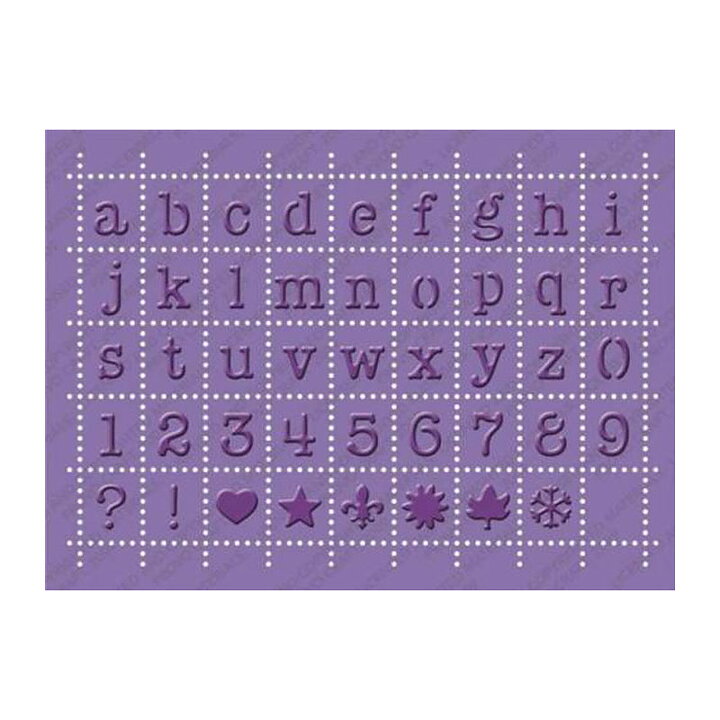 Provo Craft Cuttlebug Embossing Plus 5x7 - Alphabet Postage