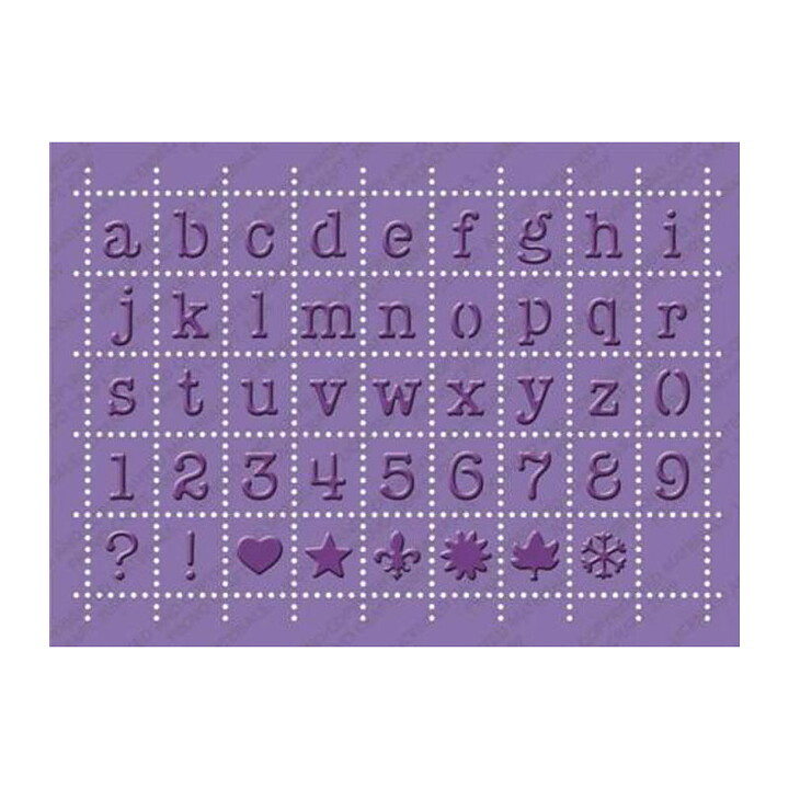Provo Craft Cuttlebug Embossing Plus 5x7 - Alphabet Postage