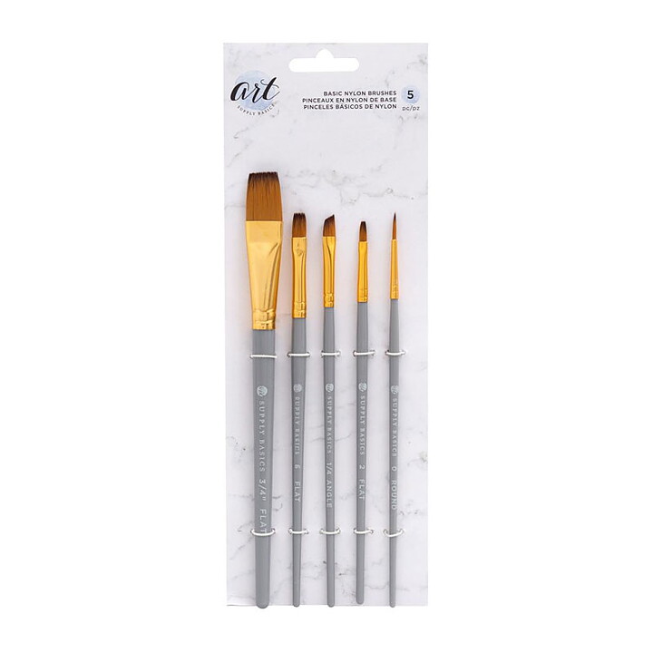 American Crafts Art Supply Basics Brush Set