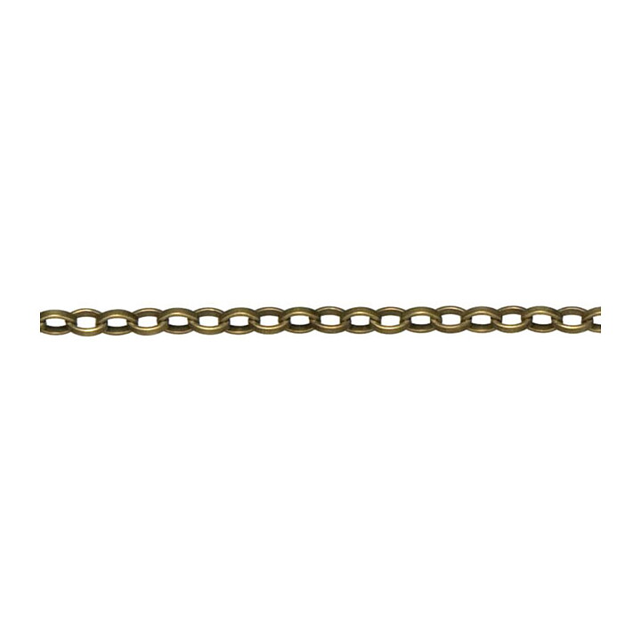 Cousin Basic Metal Findings - Antique Gold  Chain Small Oval 61 cm