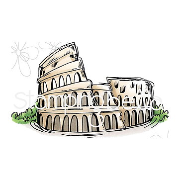 Stamping Bella Cling Rubber Stamps - Rosie & Bernie's Colosseum