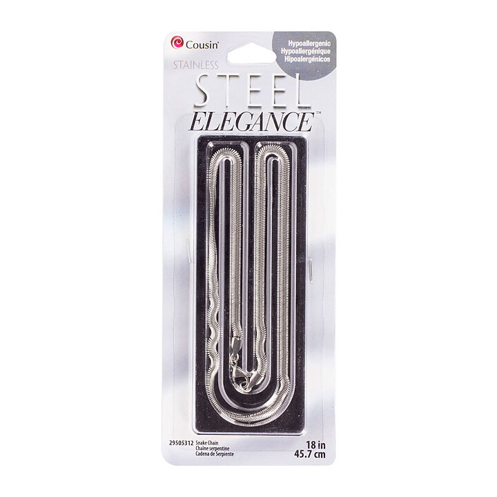 Cousin Stainless Steel Elegance Chain - Snake