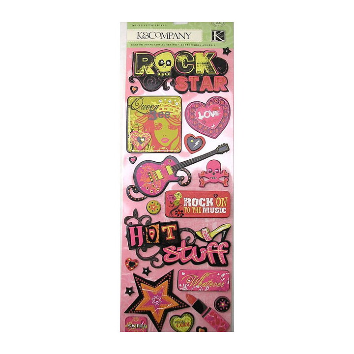 K&Company Adhesive Chipboard - Rockstar
