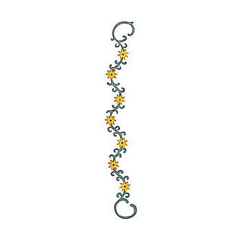 BK Dies 12" Flower Border Scroll
