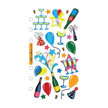 EK Success Sticko Vellum Stickers - Celebration Sparkling