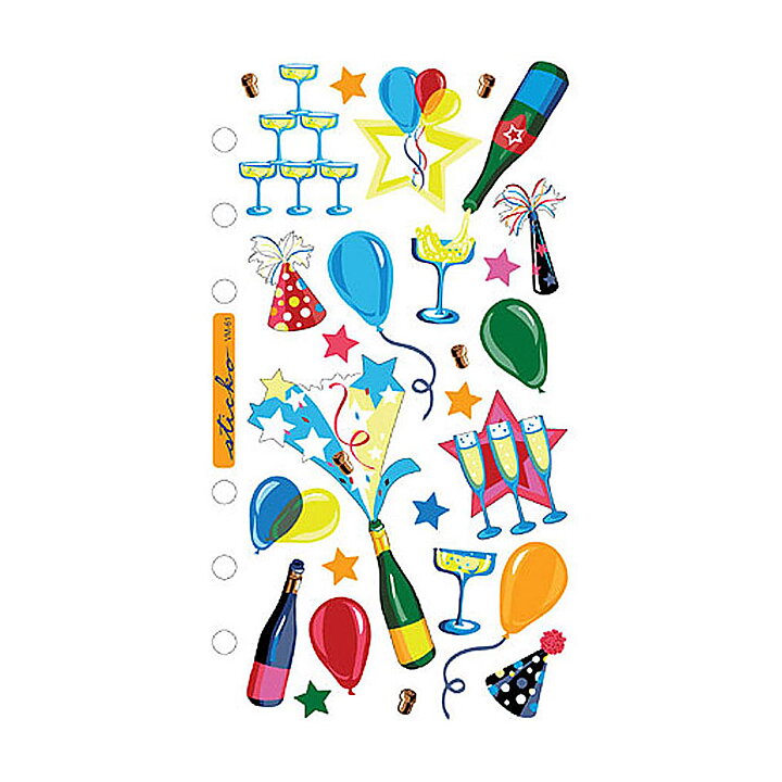 EK Success Sticko Vellum Stickers - Celebration Sparkling