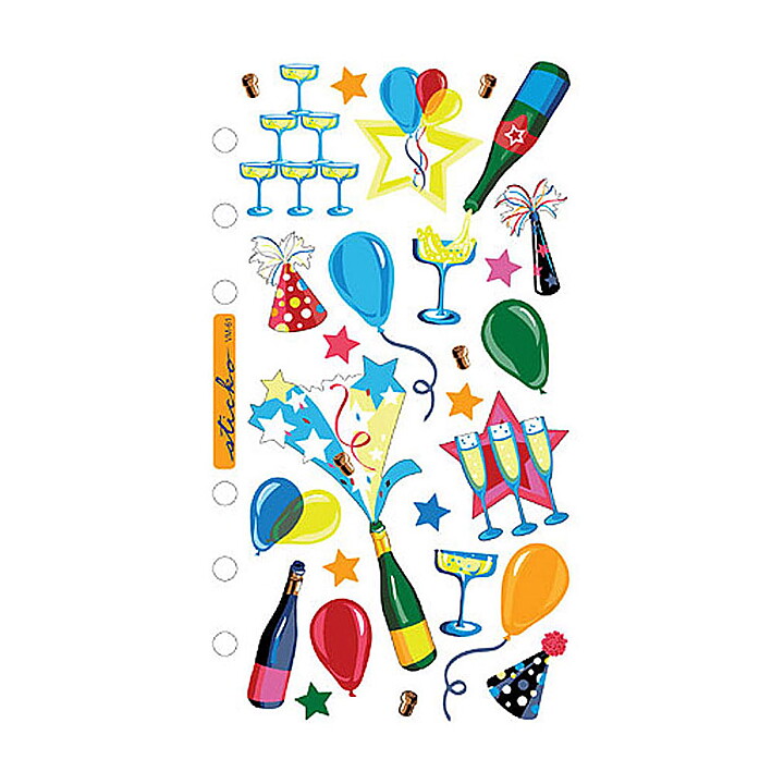 EK Success Sticko Vellum Stickers - Celebration Sparkling