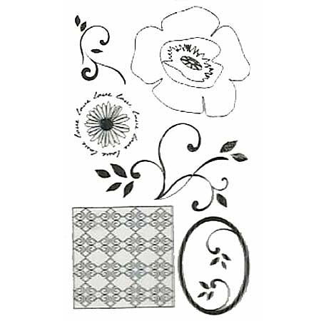 Autumn Leaves Clear Stamps - Pretty Poppies