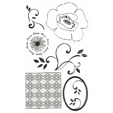 Autumn Leaves Clear Stamps - Pretty Poppies