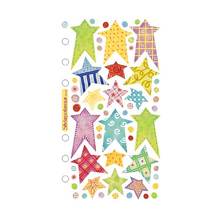 EK Success Sticko Vellum Stickers - Pastel Stars