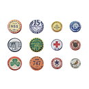Tim Holtz Idea Ology Metal Adornments - Vintage Flair Buttons