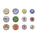 Tim Holtz Idea Ology Metal Adornments - Vintage Flair Buttons