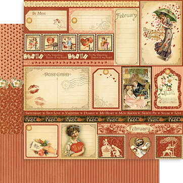 Graphic 45 - Place in Time February Cutaparts