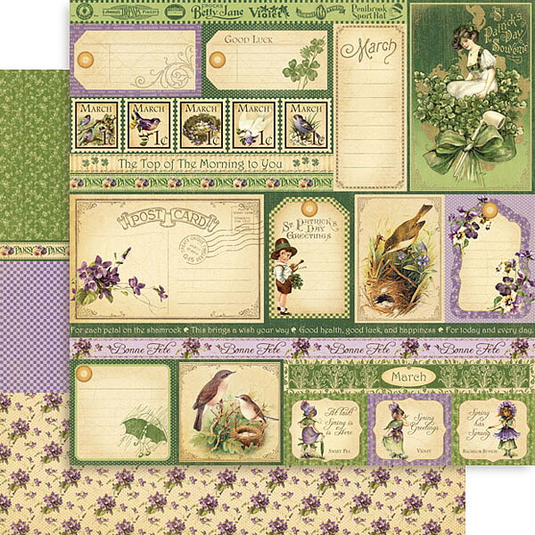 Graphic 45 - Place in Time March Cutaparts