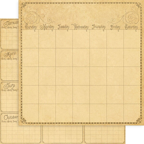 Graphic 45 - Place in Time Calendar Foundation