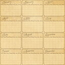 Graphic 45 - Place in Time Calendar Foundation
