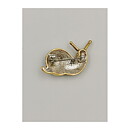 Brooch - Snail with Rhinestones