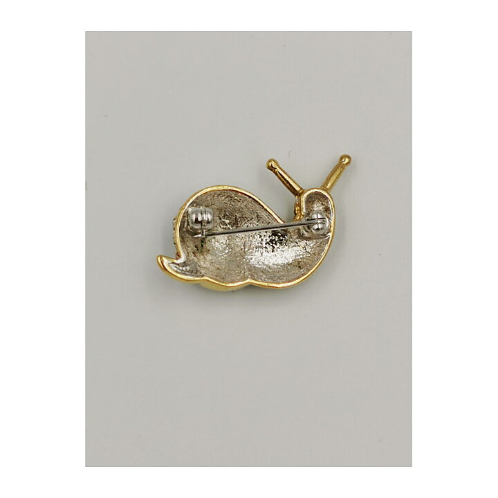 Brooch - Snail with Rhinestones